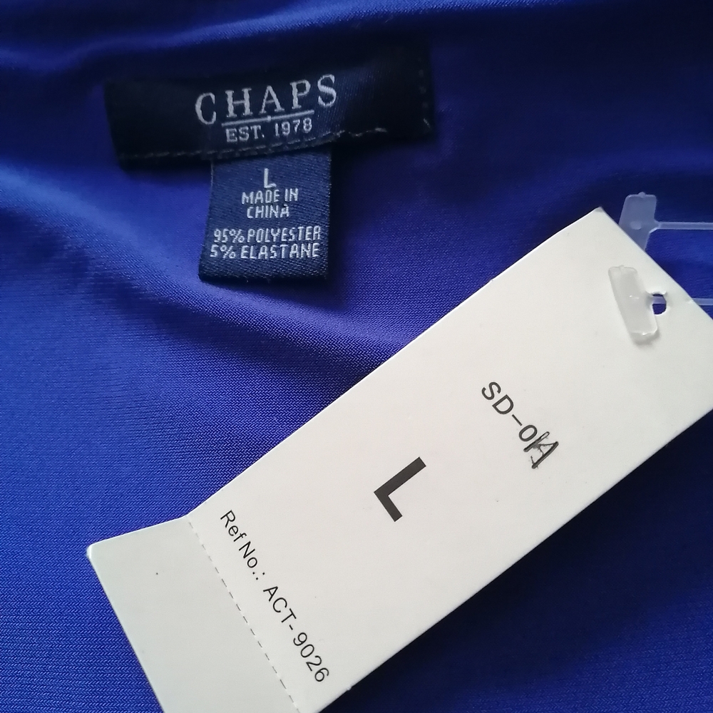 Chaps Long Sleeve Dress in Deep Blue - Picture 8 of 8